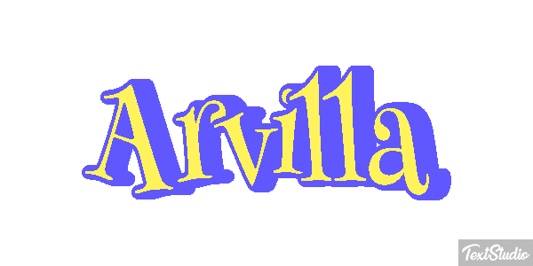Arvilla Text effect