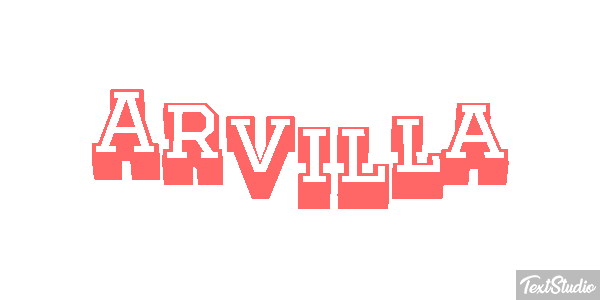 Arvilla Text effect
