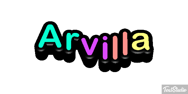 Arvilla Text effect