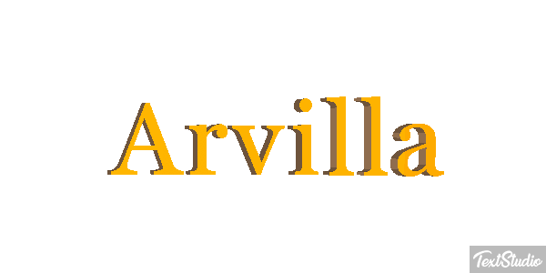 Arvilla Text effect