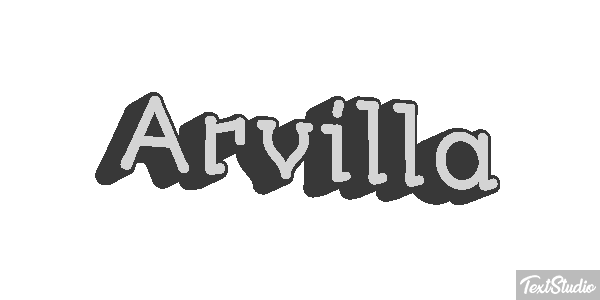 Arvilla Text effect