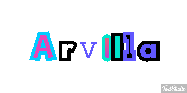 Arvilla Text effect