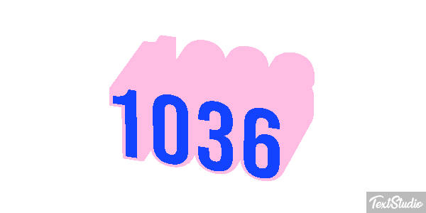 1036 Text effect