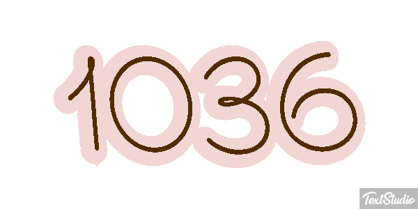 1036 Text effect