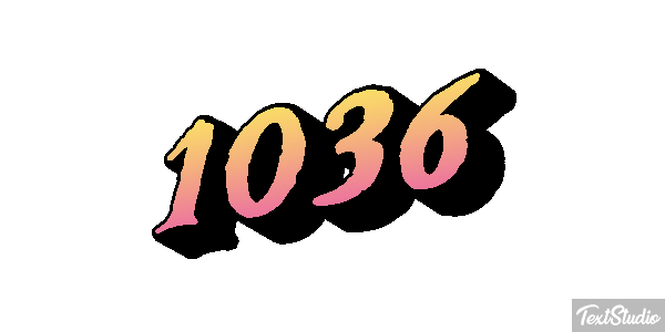 1036 Text effect