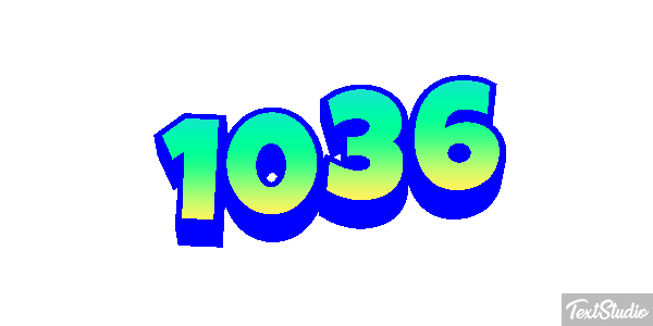 1036 Text effect