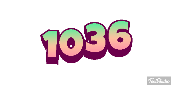 1036 Text effect