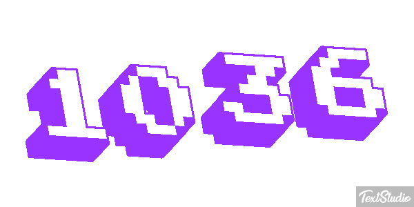 1036 Text effect