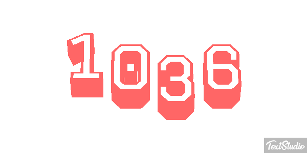 1036 Text effect
