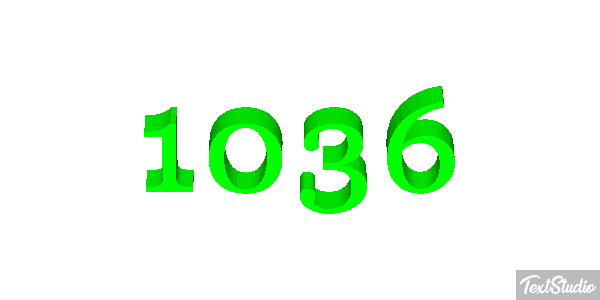 1036 Text effect