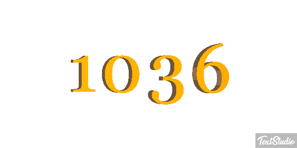 1036 Text effect