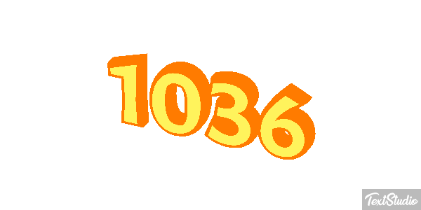 1036 Text effect