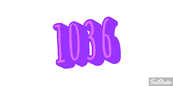 1036 Text effect