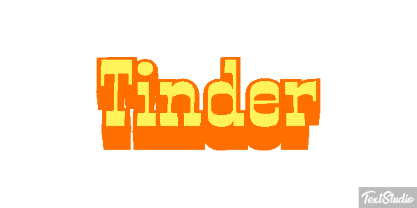 Tinder Effet de texte