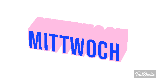 Mittwoch Texteffekt