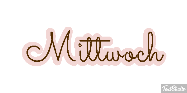Mittwoch Texteffekt