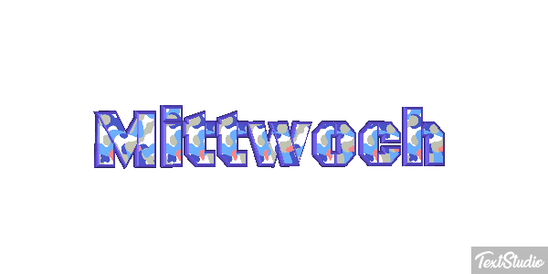 Mittwoch Texteffekt