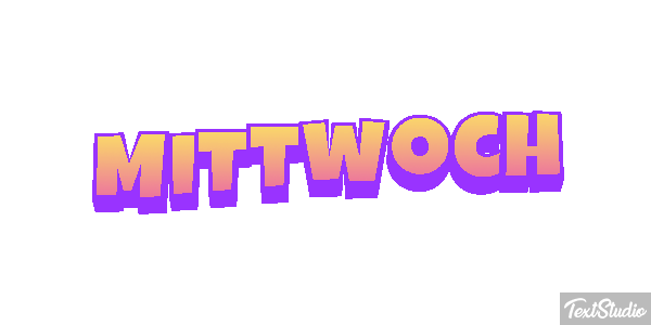 Mittwoch Texteffekt
