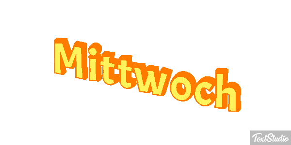 Mittwoch Texteffekt