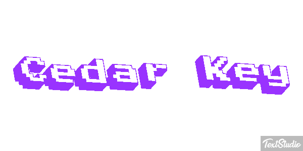 Cedar Key Text effect