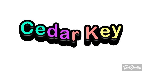 Cedar Key Text effect