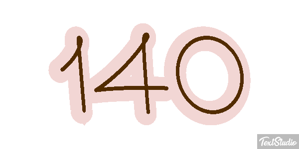 140 Text effect