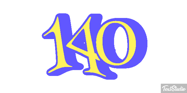 140 Text effect