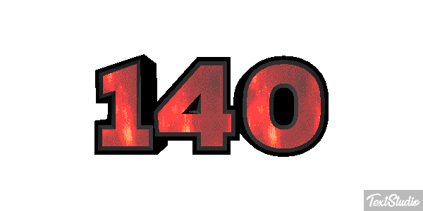 140 Text effect