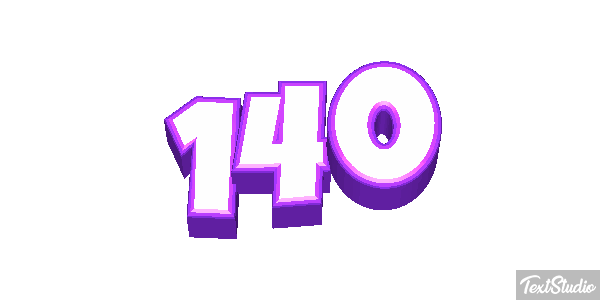 140 Text effect