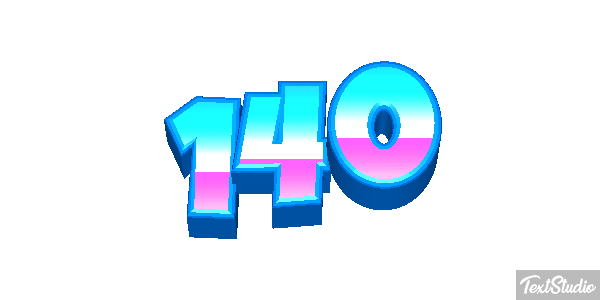 140 Text effect