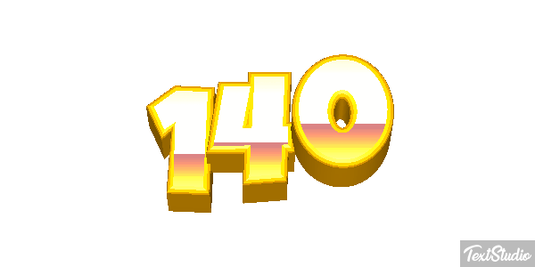 140 Text effect
