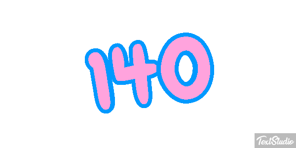 140 Text effect