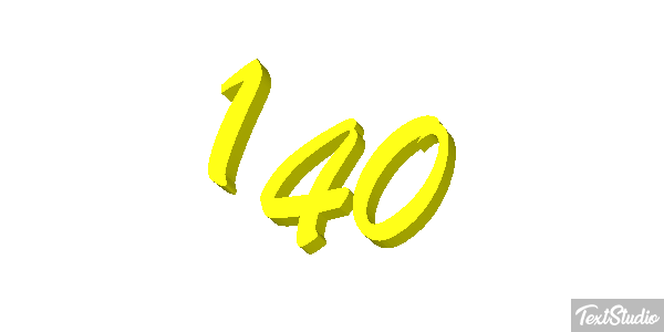 140 Text effect