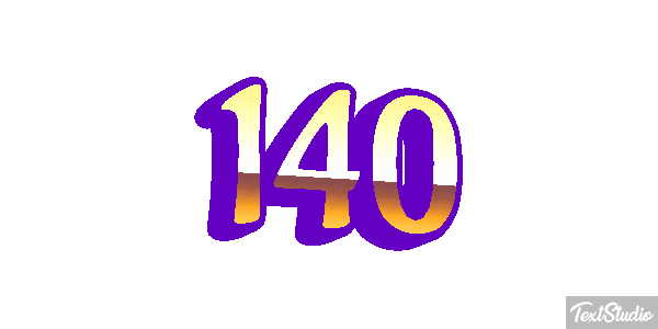 140 Text effect