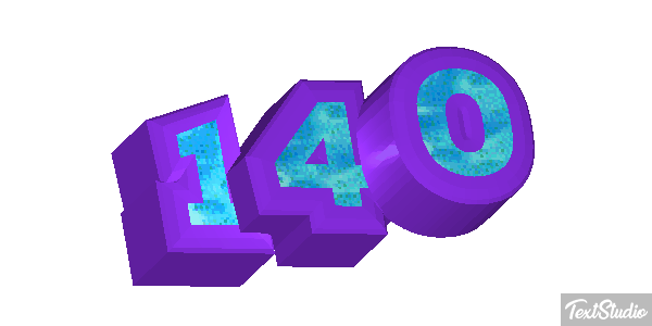 140 Text effect