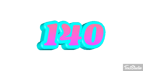 140 Text effect