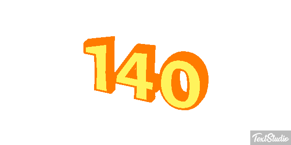 140 Text effect