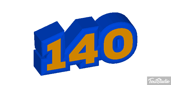 140 Text effect