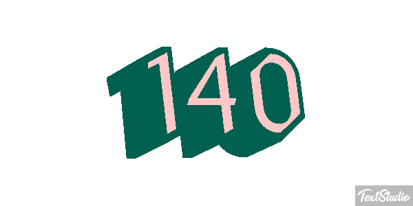 140 Text effect