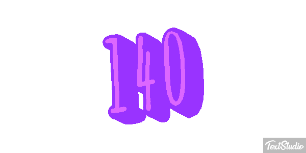 140 Text effect