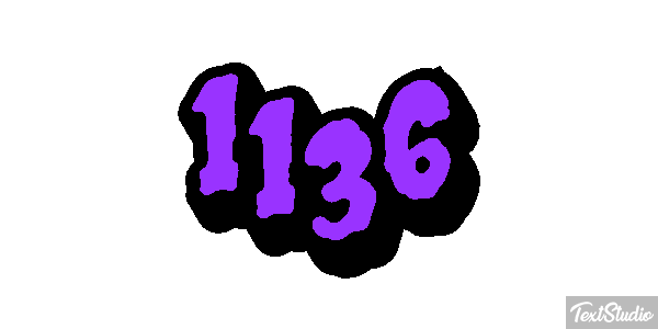 1136 Text effect