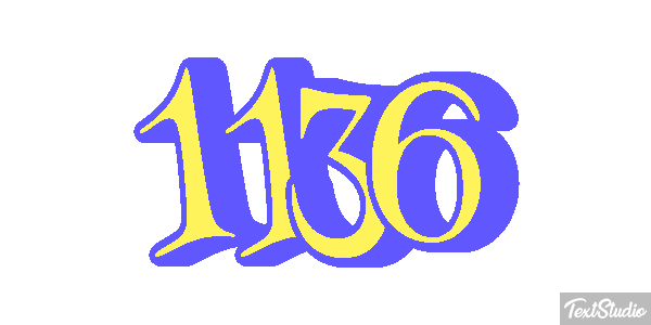 1136 Text effect