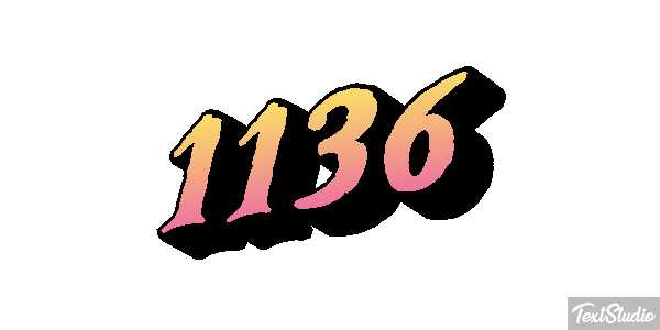 1136 Text effect