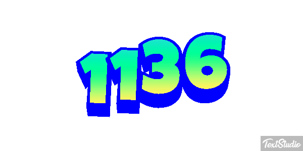 1136 Text effect