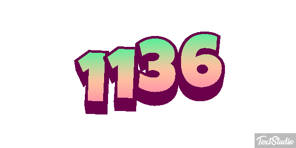 1136 Text effect