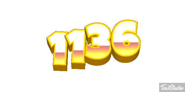 1136 Text effect