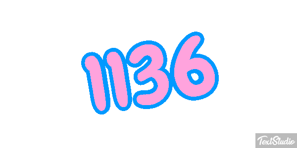 1136 Text effect
