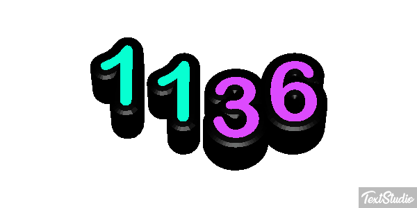 1136 Text effect
