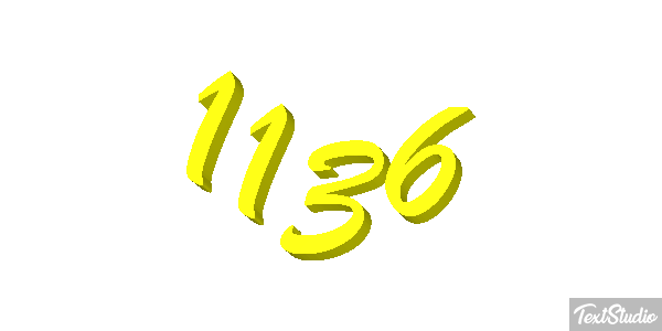 1136 Text effect