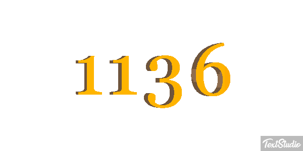 1136 Text effect
